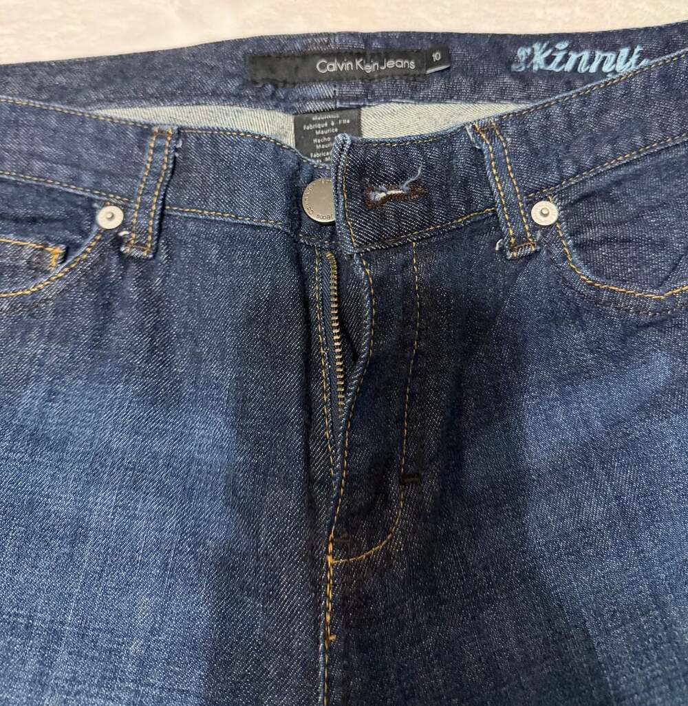 Calvin Klein Jeans Skinny Jeans Size 10 Blue Denim